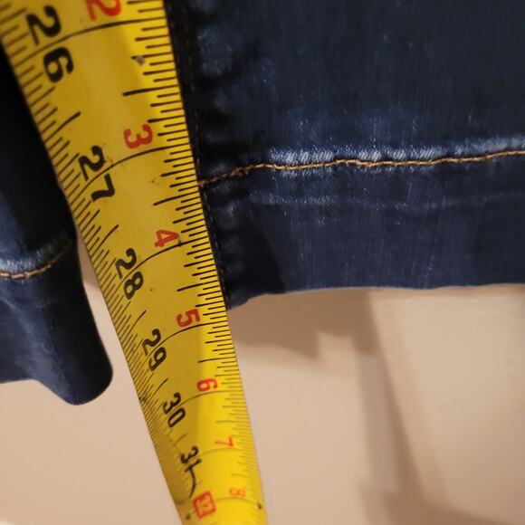 We The‎ Free Womens High Rise Flare Jeans Size 26 Dark Wash Hippie 70S Style - Picture 7 of 9